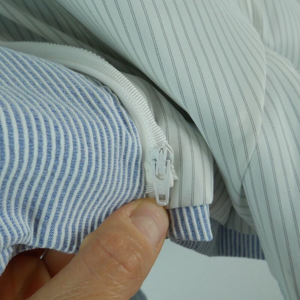 Veronica Beard Dickey Blazer Size 0 Seersucker Blue White Stripe Preppy Timeless - Picture 13 of 13